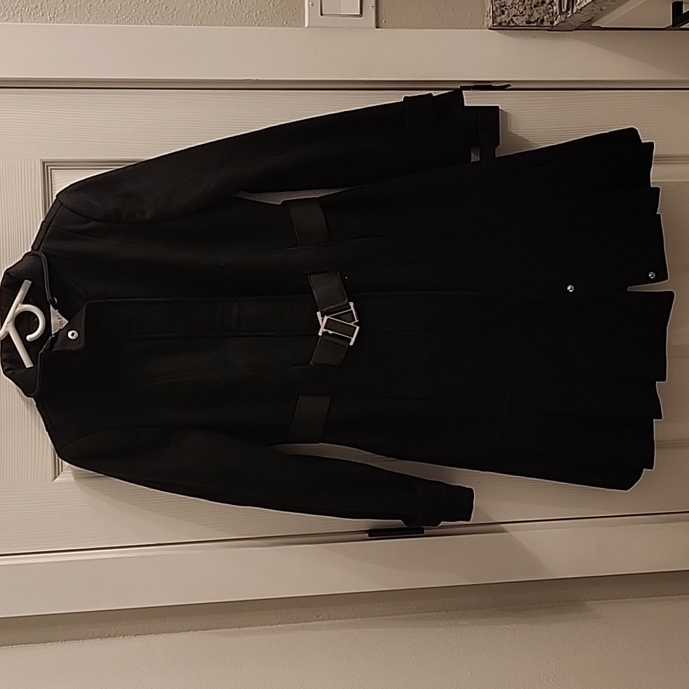 Calvin Klein,  Women's size 6, black wool coat